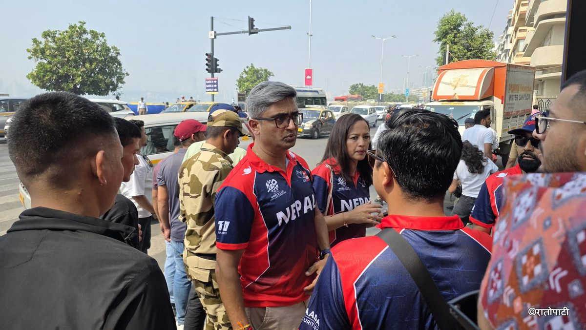 Rato_pati's tweet image. इंग्ल्यान्डविरुद्धको खेल हेर्न वाङ्खेडे पुगे नेपाली समर्थक (तस्बिरहरू)
#Ratopati #ENGvNEP
 ratopati.com/story/542688/s…