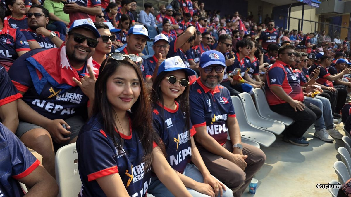 Rato_pati's tweet image. इंग्ल्यान्डविरुद्धको खेल हेर्न वाङ्खेडे पुगे नेपाली समर्थक (तस्बिरहरू)
#Ratopati #ENGvNEP
 ratopati.com/story/542688/s…