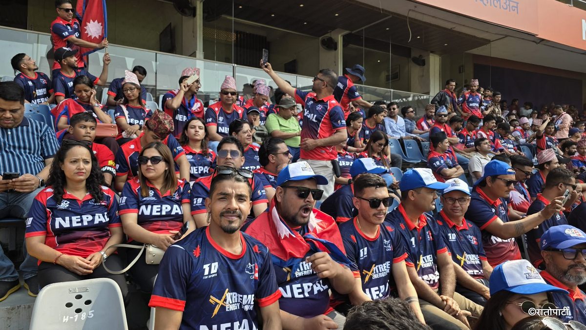 Rato_pati's tweet image. इंग्ल्यान्डविरुद्धको खेल हेर्न वाङ्खेडे पुगे नेपाली समर्थक (तस्बिरहरू)
#Ratopati #ENGvNEP
 ratopati.com/story/542688/s…