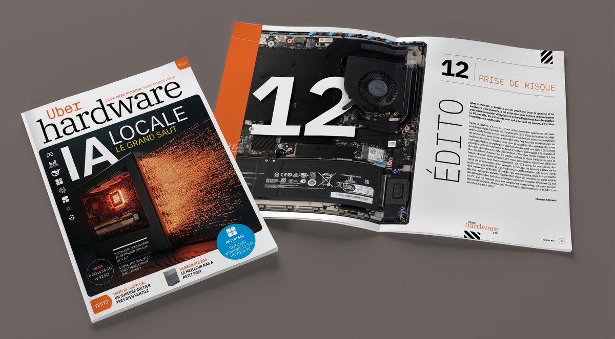 Reprenez le contrôle en installant l'IA directement sur votre PC ! Uber Hardware #12 est disponible en ligne et en ebook PDF :) Bonne fin de WE et bonne lecture !