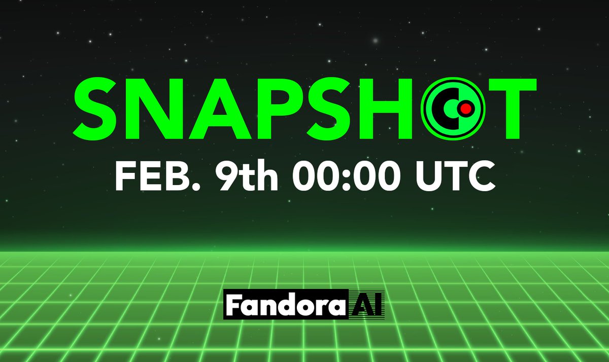📸 $CRTR Snapshot
Feb 9, 2026 · 00:00 UTC

We’re capturing the contributions that helped build the Fandom economy.

If you showed up, contributed, and supported the ecosystem —
this snapshot is for you.

Included Snapshots
• Fandom Genesis NFT holders
• FandoraAI platform