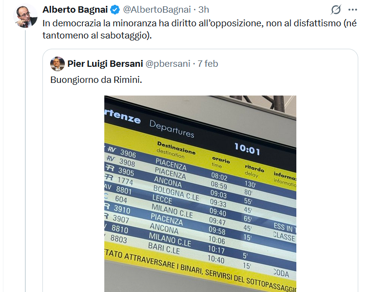 dorinileonardo's tweet photo. Oh Bagnai che rimprovera Bersani di disfattismo è la perla del giorno, anzi del mese, anzi dell'anno, anzi del decennio, anzi del secolo!! https://t.co/nhgu5HoIRF