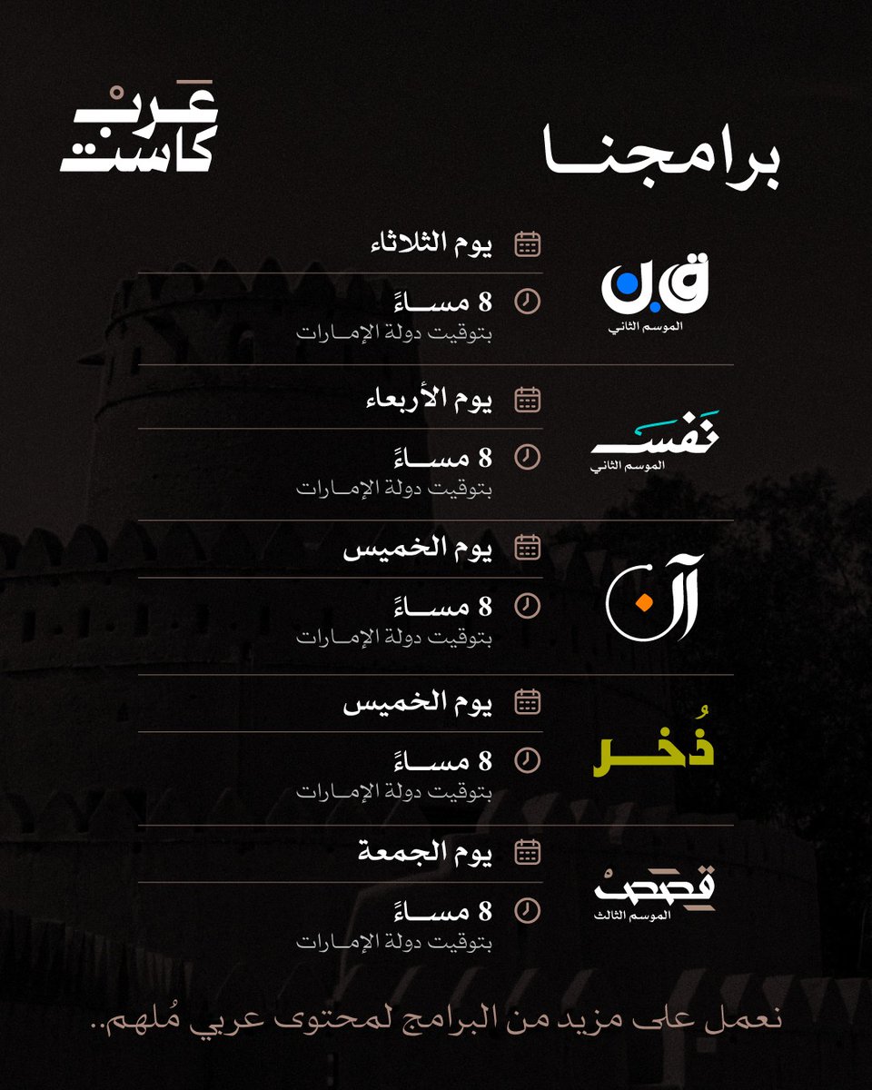 ArabCast عرب كاست tweet media