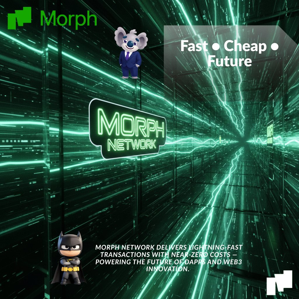 asadkkc2201's tweet image. Tired of slow and expensive transactions?
Morph Network brings lightning-fast speed with minimal fees — built for the next generation of dApps. ⚡
#CryptoTech #MorphNetwork #Layer2 @MorphNetwork