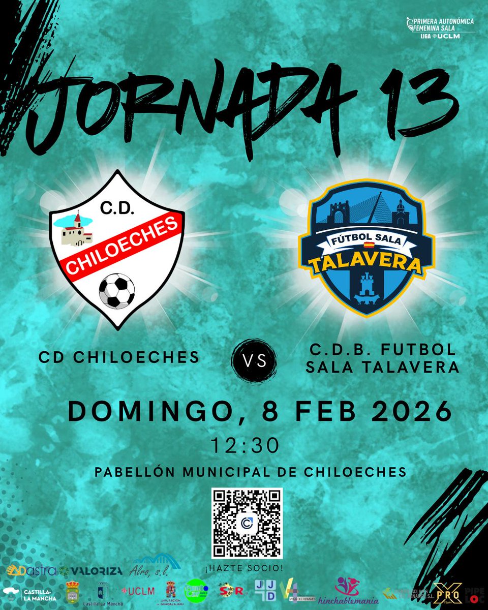 CDChiloeches's tweet image. ‼️ DIA DE PARTIDO ‼️ 

🏆 1a Autonómica Fem 
▶️ Jornada 13
🆚️ @FS_Talavera 
📆 Domingo 8 febrero
🕗 12,30h
🏟 Pab.Chiloeches 

🙌 VAMOS CHILO 🙌