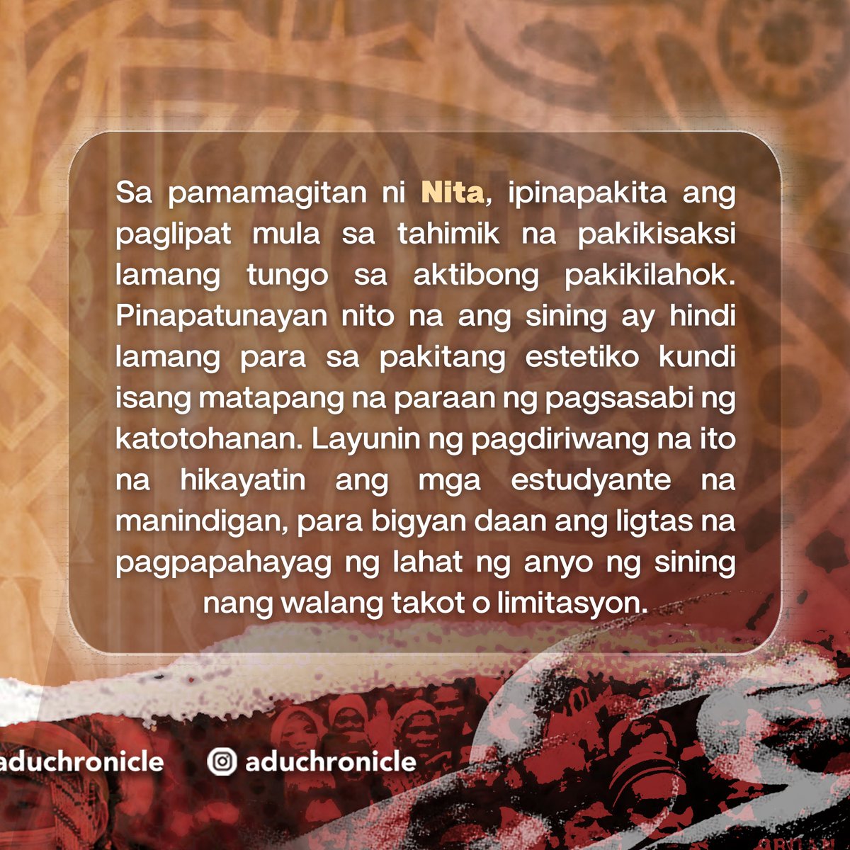 The Adamson Chronicle tweet media