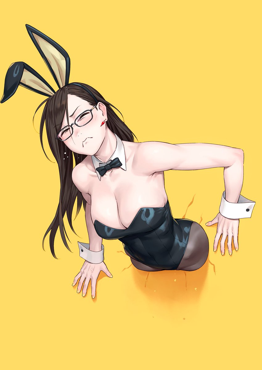 2月のバニー。
壁尻のバニー。 