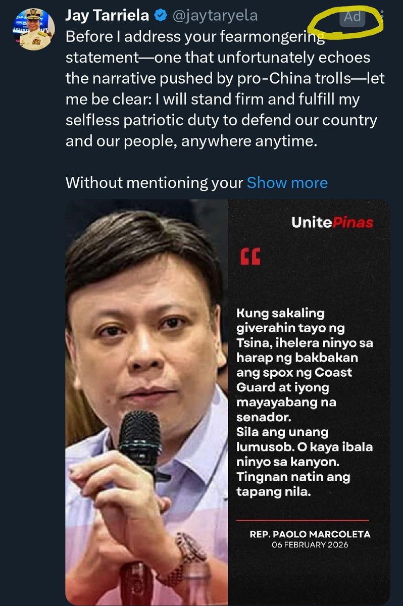 anathemacrapola's tweet photo. Wow. AD talaga. Di na tinatagong PAID propaganda ginagawa #AlamNa https://t.co/49msqGolk1