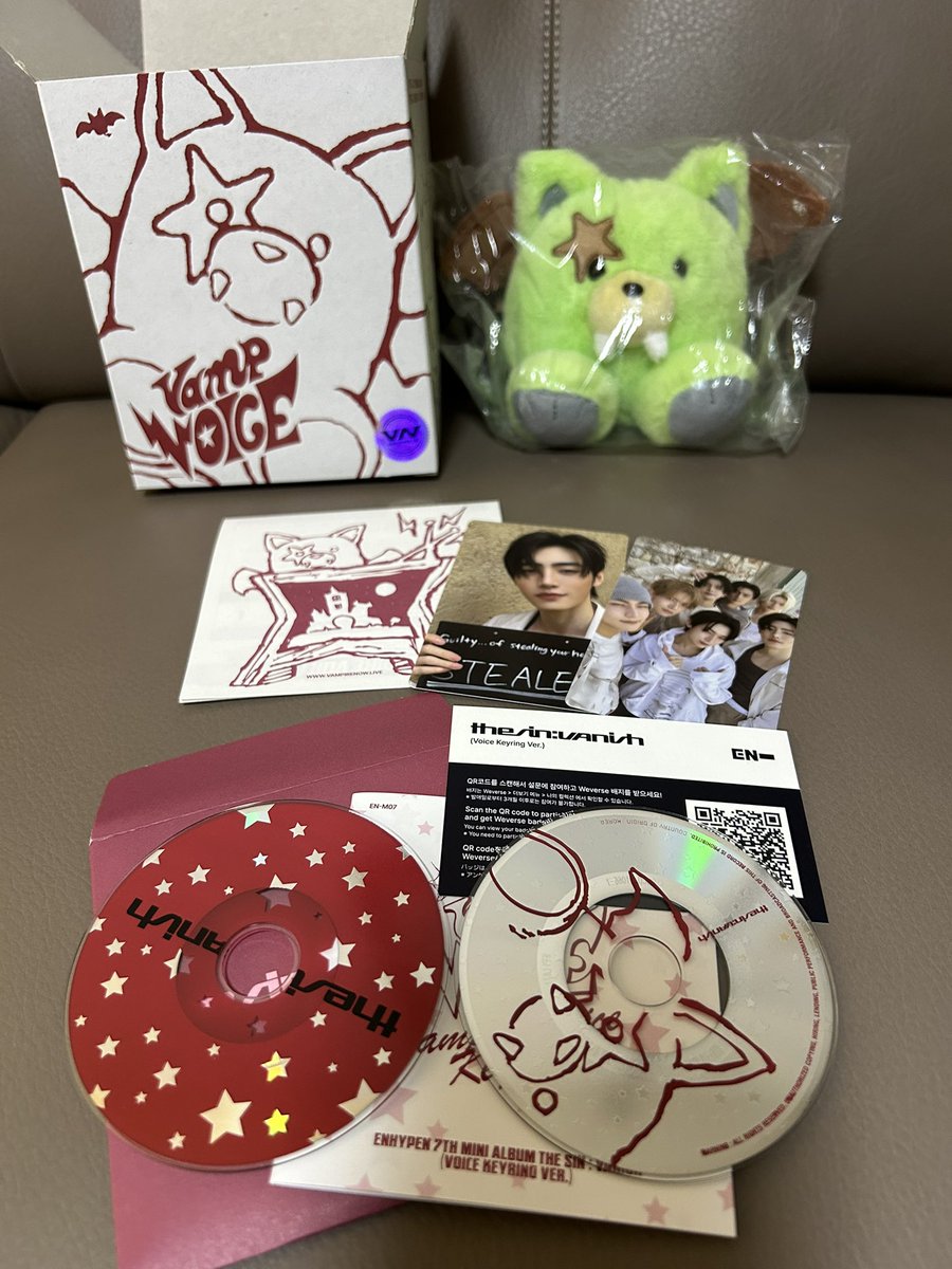 ENHYPEN THE SIN:VANISH Voice Keyring ぬいぐるみ ボイスキーリング