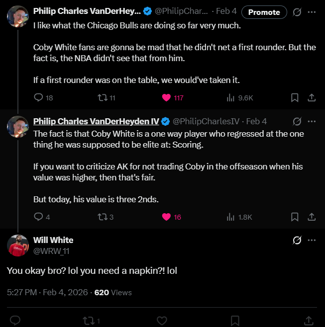 PhilipCharlesIV's tweet photo. This is crazy.
#SeeRed #ChicagoBulls #CobyWhite https://t.co/syklPM62Ux
