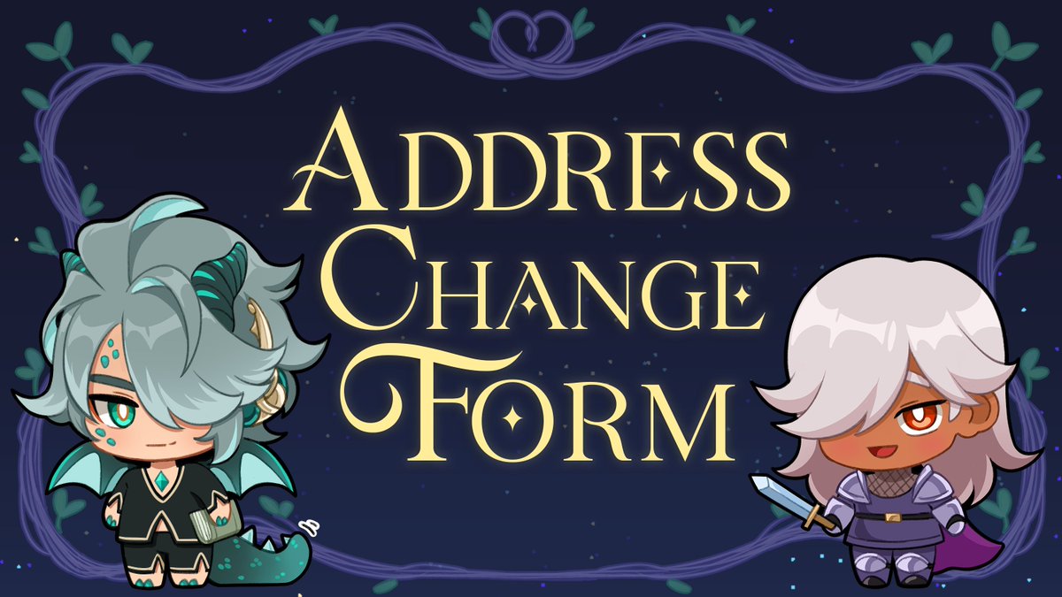 📜✨Royal Mail Decree✨📜
If your magical dwelling has moved recently, please send your updated details to our royal scribes by February 16th. We want every preorder to reach your home, and its happily ever after! 📬🏰