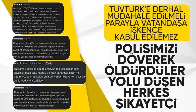 zekibahce's tweet photo. TÜVTÜRK'te polis cinayeti: 
Kurum şikayetleri yeniden gündemde

Araç muayenelerinde tek yetkili kurum olan TÜVTÜRK'te vatandaş şikayetleri katlanarak artmaya devam ederken son olay olan polis cinayetinin ardından kurumun geleceğinin yeniden gözden geçirilmesi için yetkililer göreve davet edildi.