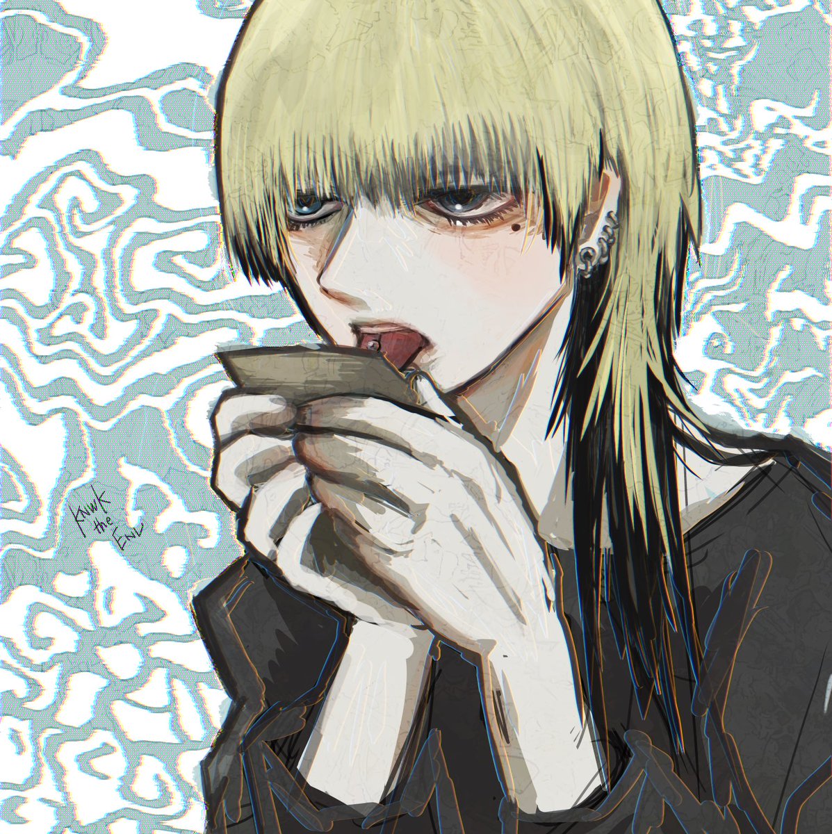 iam_KNWK_KUN's tweet photo. 上手く巻けるようになった最近の私。立ち絵更新したい。

#困惑えええ https://t.co/045yXUvuIq