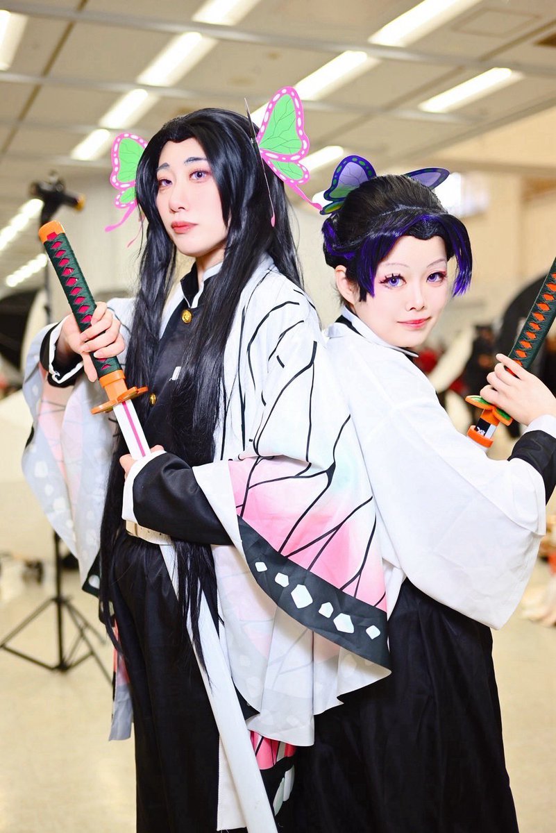 Cosplay 鬼滅の刃 胡蝶姉妹 カナエ…sana(@nattsu_cos88 ) しのぶ…べら