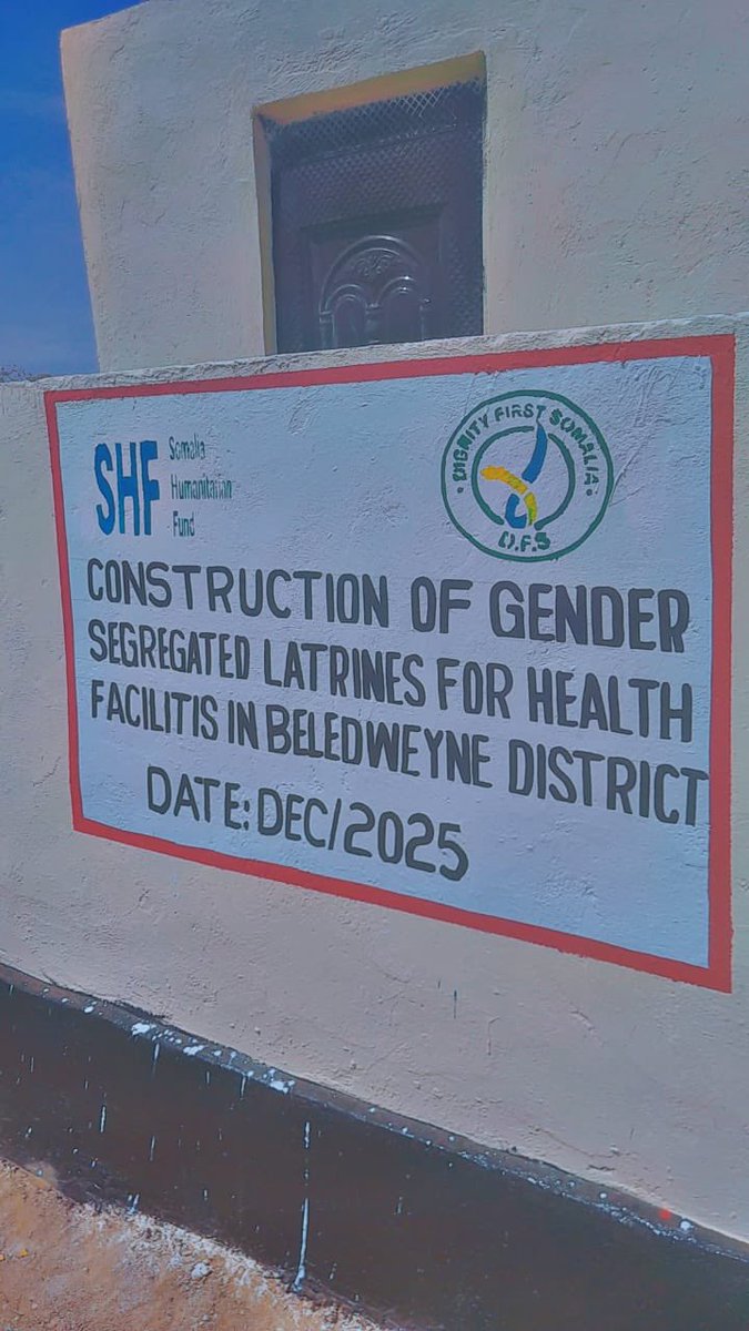 DFSSomalia's tweet photo. Through our partnership with @shf_somalia DFS constructed gender-segregated latrines in health centers across Beledweyne District. 
Proper sanitation saves lives! 💧#GlobalHealth #Somalia #WaterAndSanitation https://t.co/7Ahajv1tWy