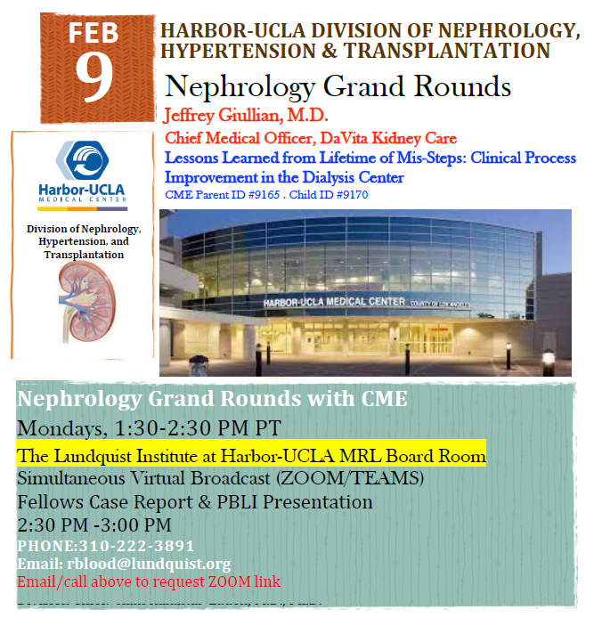 Harbor-UCLA Nephrology, HTN & Transplantation tweet media
