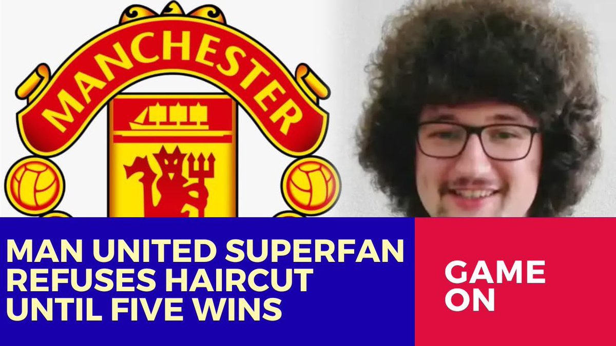AngelofNoir's tweet image. 🚨 ONE WIN FROM THE BIG CHOP! ✂️😂🔴
Back on October 5, 2024, superfan Frank Ilett (@theunitedstrand) went viral with his bold vow: “No haircut until Man Utd win 5 games in a row!”
He had no idea it’d turn into a 490+ day saga of wild, untamed jungle hair—full caveman vibes,
