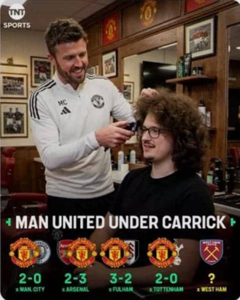 AngelofNoir's tweet image. 🚨 ONE WIN FROM THE BIG CHOP! ✂️😂🔴
Back on October 5, 2024, superfan Frank Ilett (@theunitedstrand) went viral with his bold vow: “No haircut until Man Utd win 5 games in a row!”
He had no idea it’d turn into a 490+ day saga of wild, untamed jungle hair—full caveman vibes,
