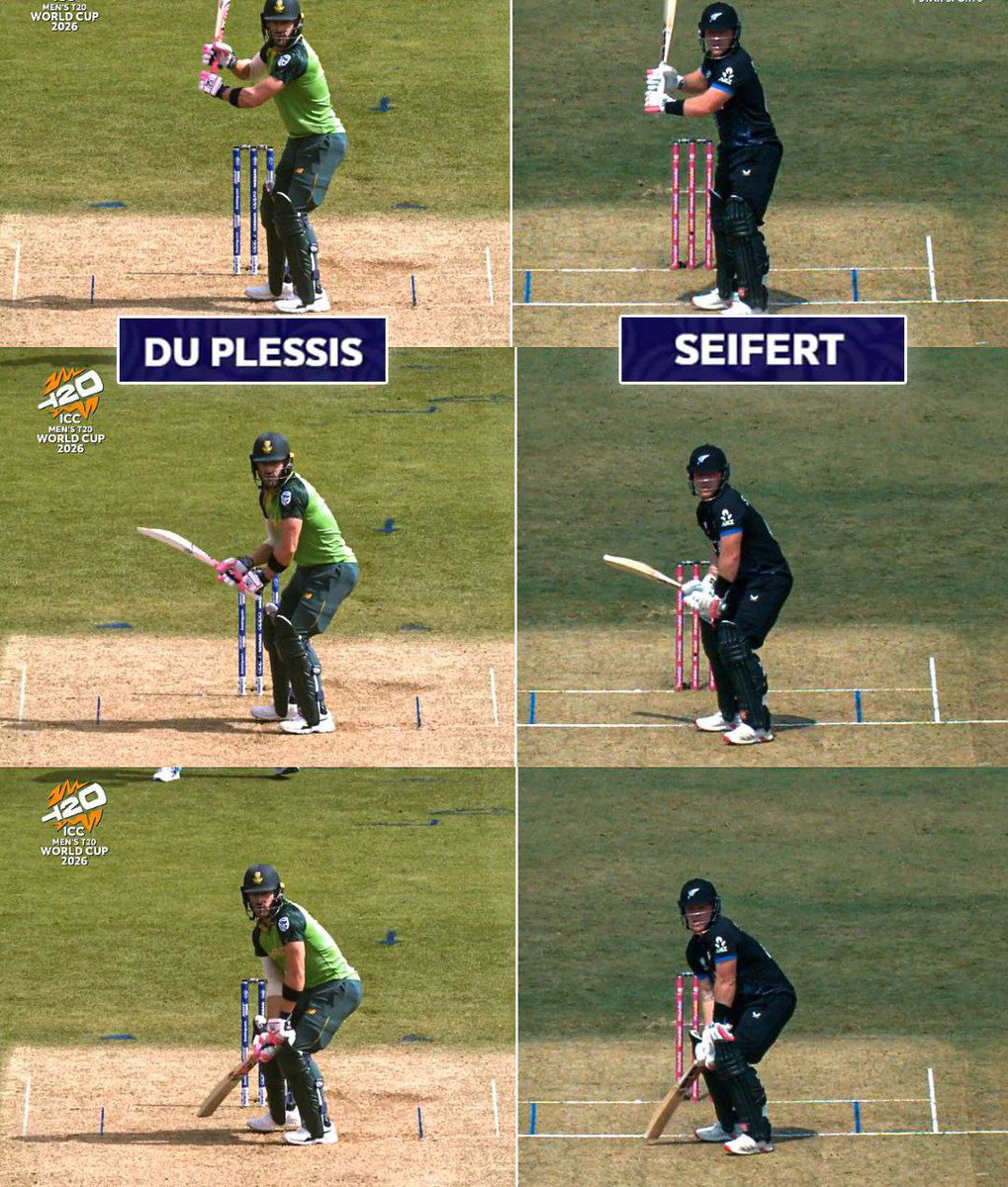 maheta_pra70945's tweet image. Same stance, different jersey 🏏😂
Faf du Plessis ka style, Tim Seifert ka swag—cricket mein inspiration bhi classy hoti hai 👏🔥

#SameStance #DifferentJersey #TimSeifert #FafDuPlessis #CricketFun #InspiredByLegends 😄🏏