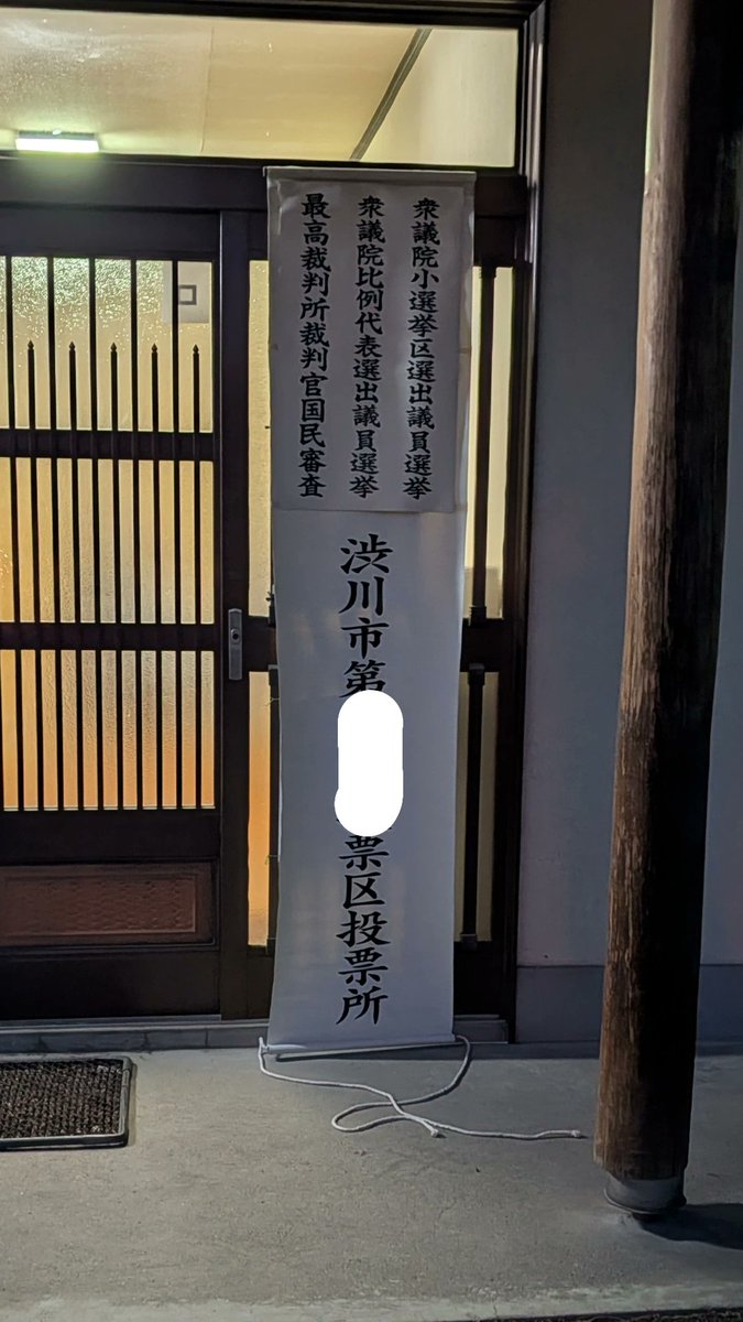 投票完了。さぁどうなるのかな