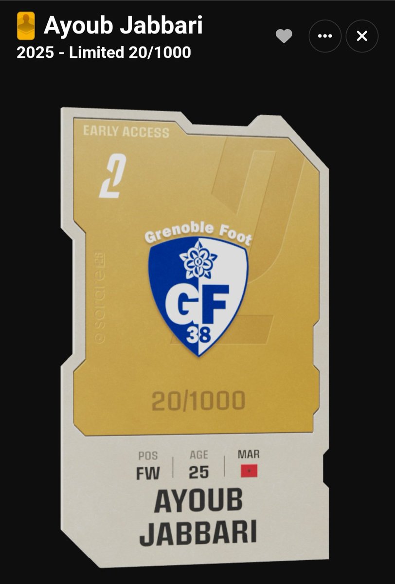 Giveaway to celebrate the launch of the '26 MLS cards in 2 days

Win this MLS In Season card 👇

To participate:

🔁 Like and re-post
♠️ Follow <a href="/huitdepique/">8 ♠ / Sorare manager 🇺🇸 MLS</a>
✍️ Answer with your favorite MLS player

Draw on Friday 13 👻

GL y'all ! 🍀