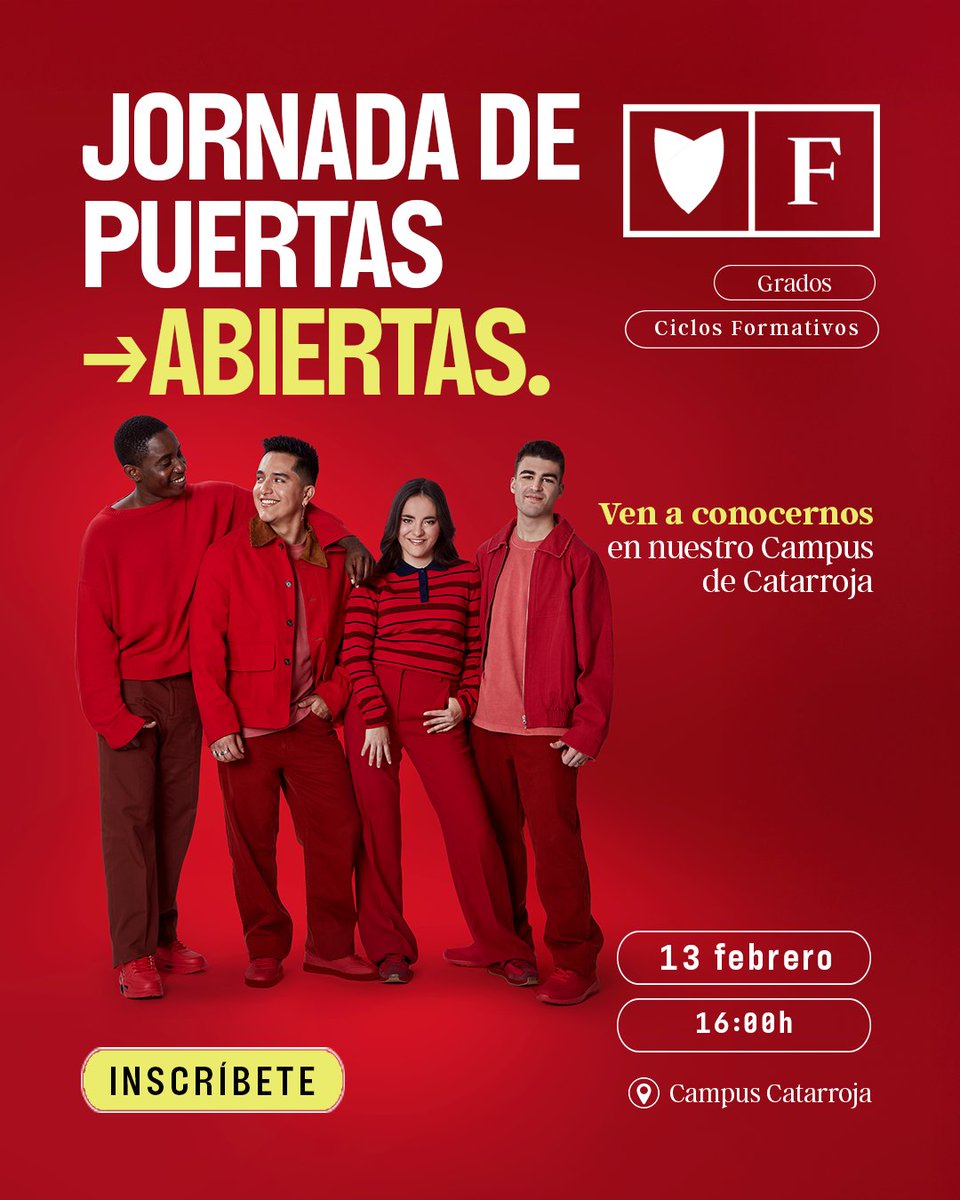 floridauni's tweet photo. Últimos días para inscribirte en nuestra 𝗝𝗼𝗿𝗻𝗮𝗱𝗮 𝗱𝗲 𝗣𝘂𝗲𝗿𝘁𝗮𝘀 𝗔𝗯𝗶𝗲𝗿𝘁𝗮𝘀 (13 de febrero) ⏳ 

Conoce nuestros grados y ciclos y descubre cómo se aprende con metodología #CoopLearning 🚀

Inscríbete https://t.co/qdQfYXsd3b https://t.co/09FpNXui30