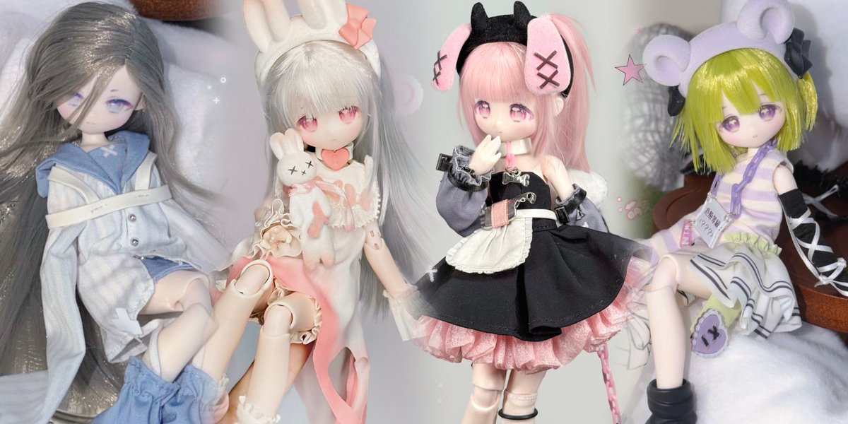 hermeow_shop's tweet photo. 📢🆕ブラインドドール新作 予約受付速報🆕📢
✨本日02/08(日)より販売開始✨
「不可食用人形」社より、植毛仕様1/8スケール BJDブラインドドール シリーズ「可愛い怪談」がついに初回予約スタート！
🎁ALL IN限定特典情報と詳しくは🛒商品ページへ：
https://t.co/41bikPS4PF
是非ご検討を💖

関連商品ツイート：
https://t.co/FFNWI4370h