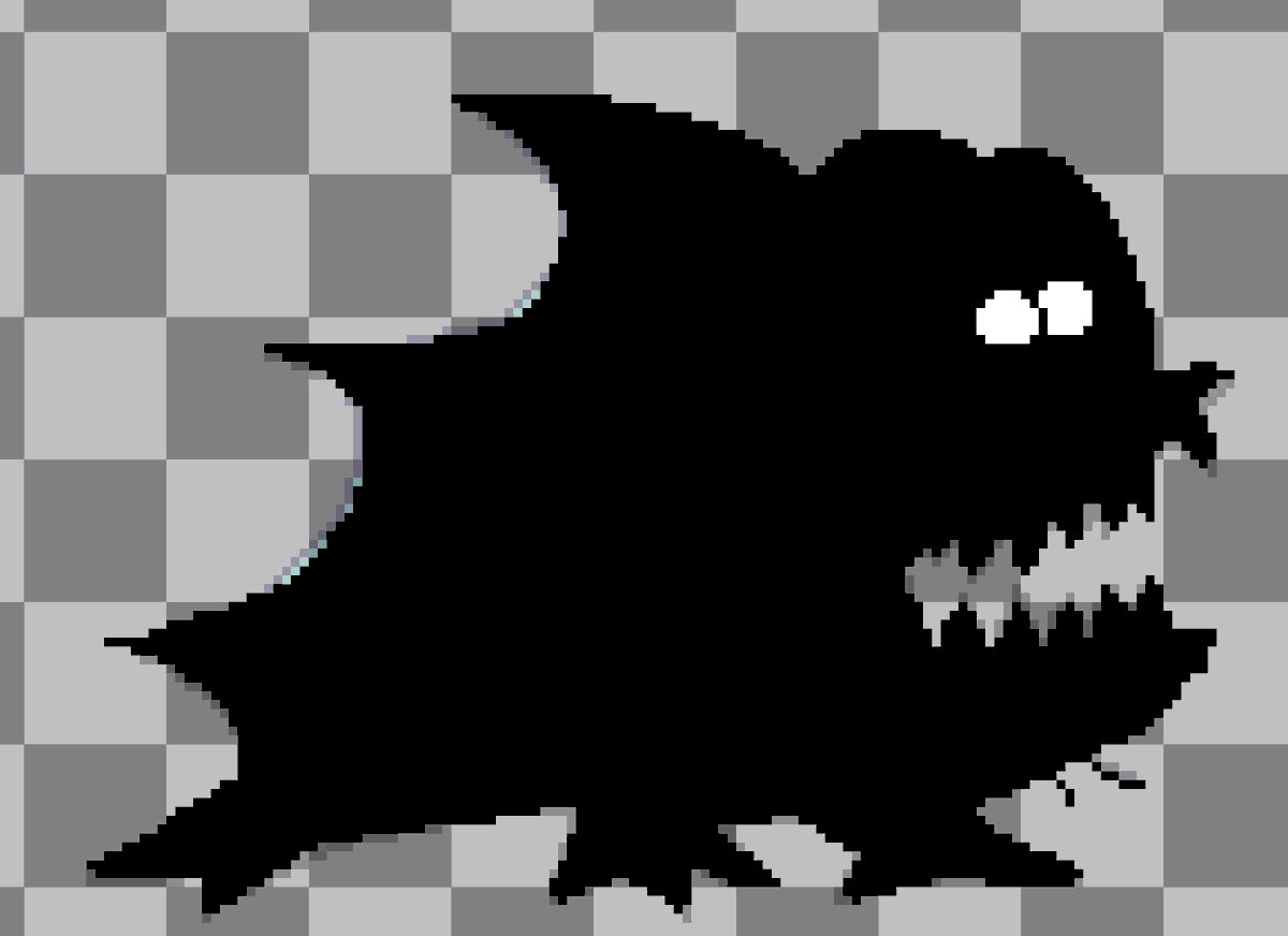 a mudskipper + a barreleye fish made for a thalassophobia (fear of the ocean) segment in game

honestly when this foe is made (which will be a while since water is also needed) I cannot wait to show it off

#totoddities