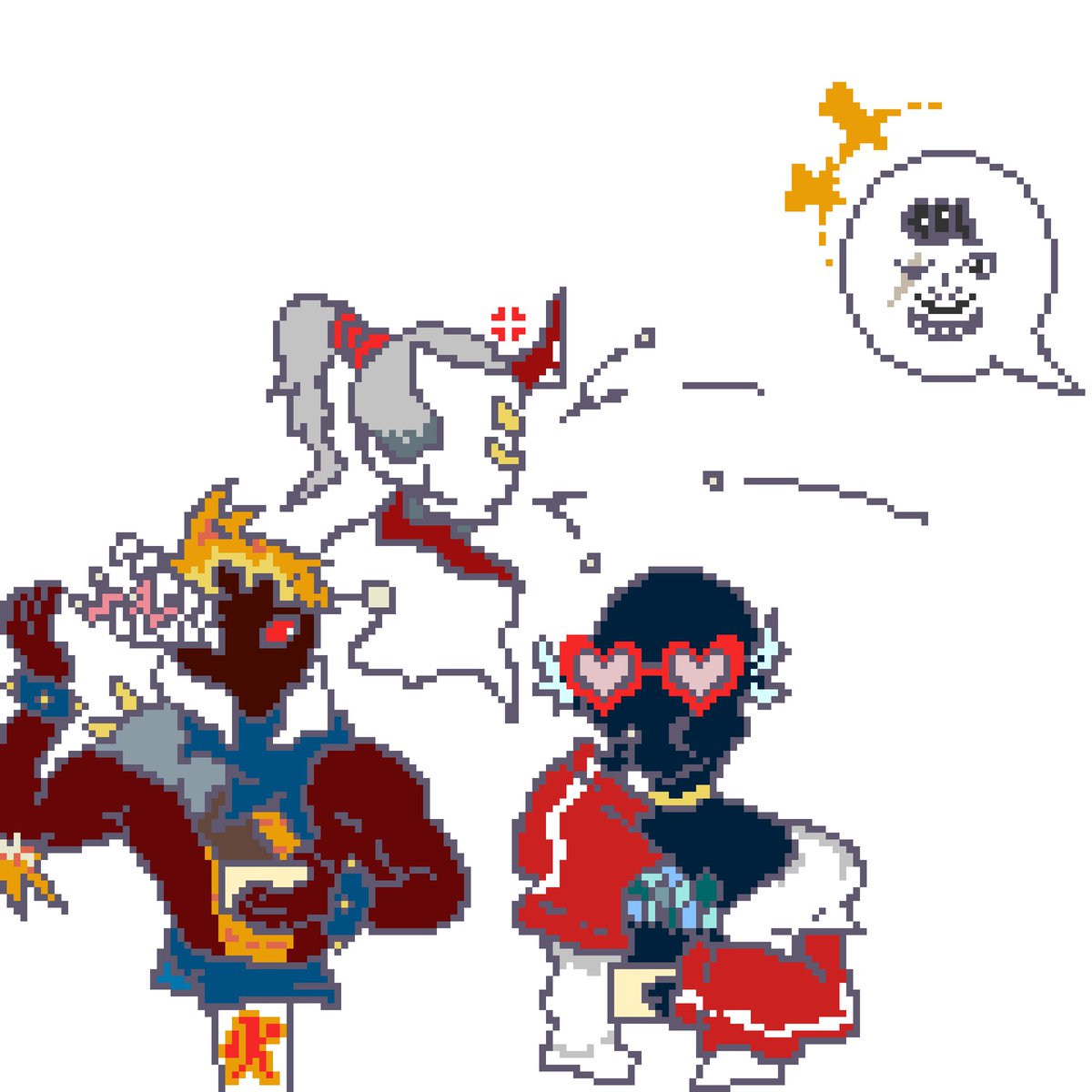 #丸秘陰陽部_業務記録
大遅刻の節分イラストwithNPCズ