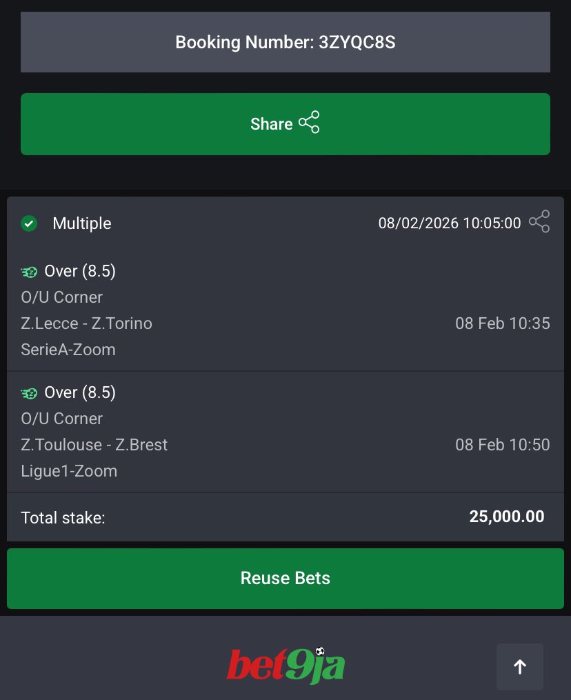 Sunday pls be good 3ZYQC8S (2.02 odds)