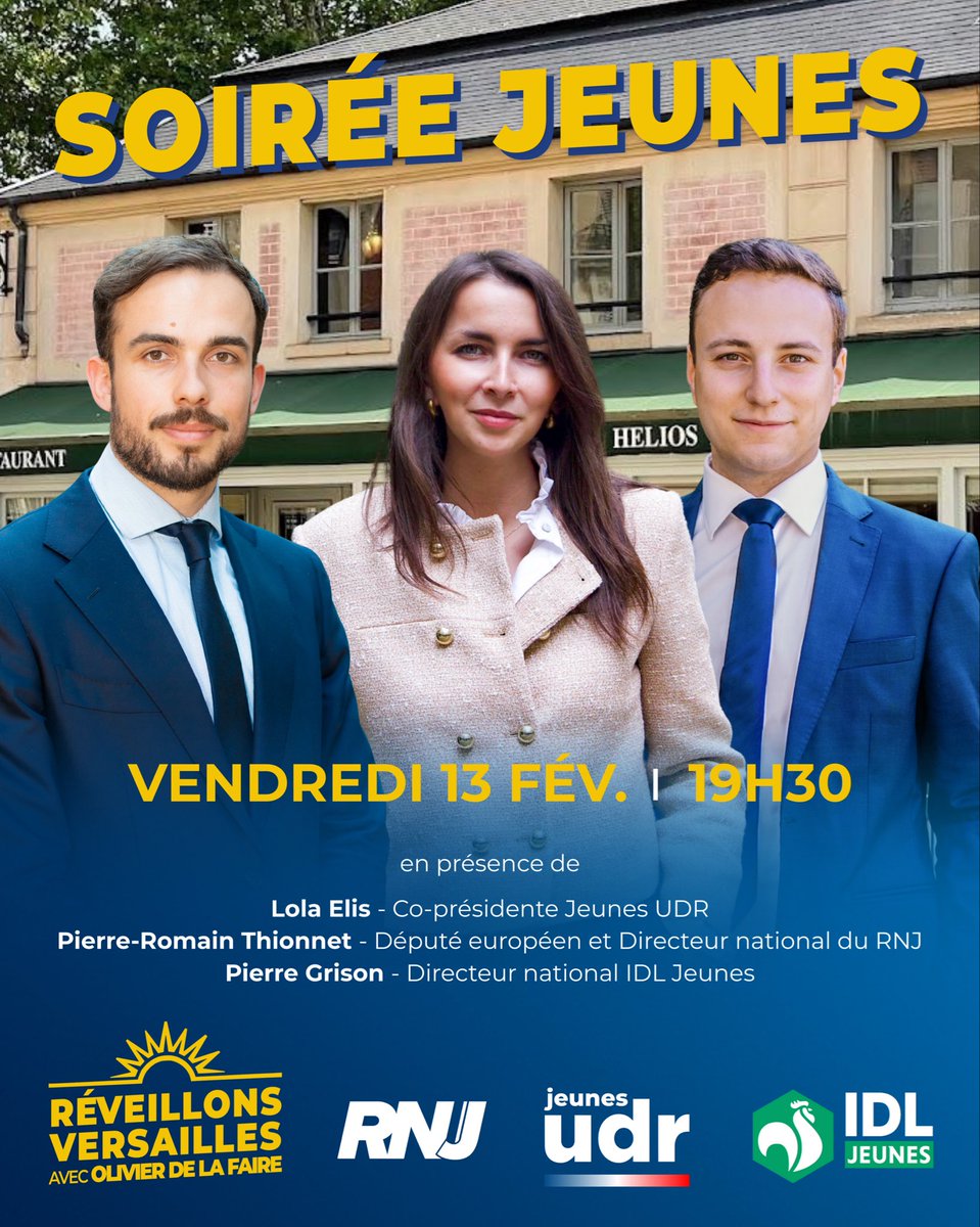 Nous vous attentons le 13 février pour réveiller Versailles ! 💙💛
#versailles #Municipales2026