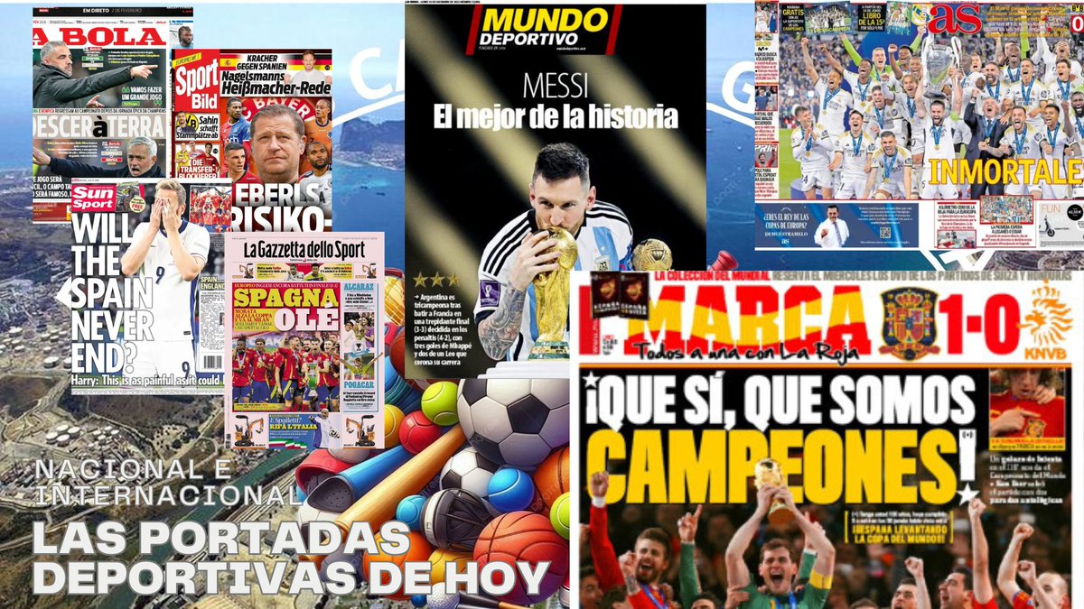🗞️📰 #periodicos Así vienen las #Portadas de los principales diarios deportivos de #españa, #Francia, #italia #portugal #argentina....

deportescg.es/2026/02/08/asi…
