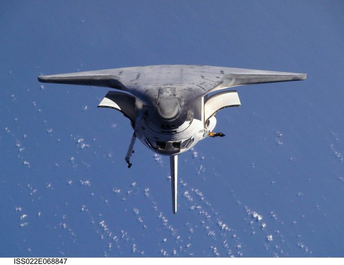 This unusual view of the Space Shuttle Endeavour from the International Space Station was taken 15 years ago Today, just minutes before their rendezvous.