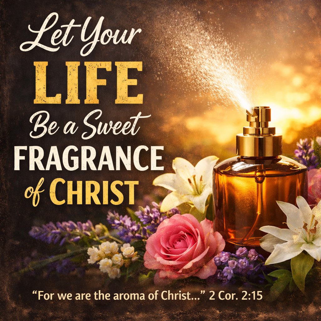 Your acts of kindness and love sprinkle the fragrance of Christ among those who a perishing and among those who are being saved (2 Cor. 2:15).