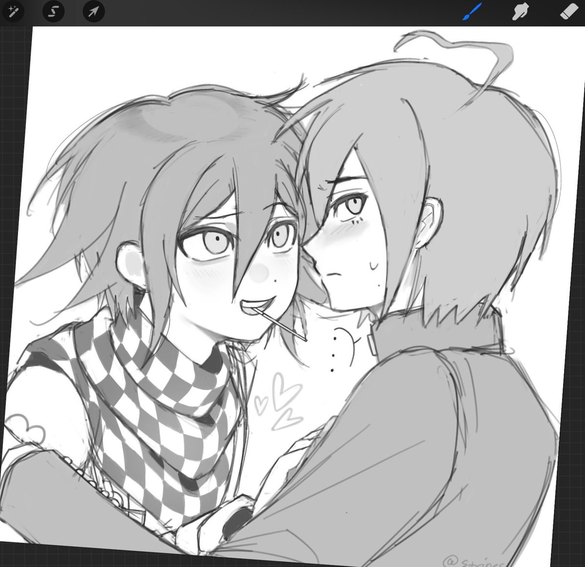 #danganronpa Pocky doodle