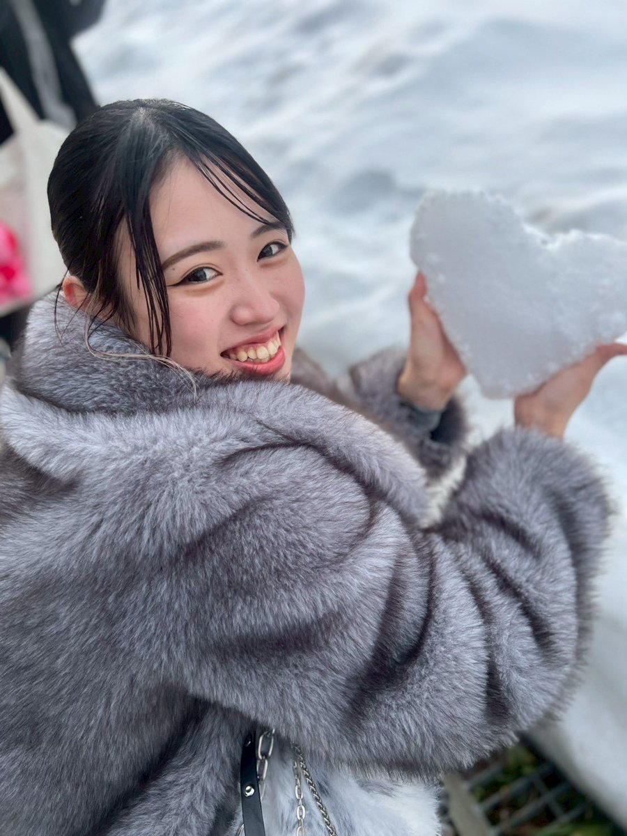 雪でいーぱいあそんだ！♡