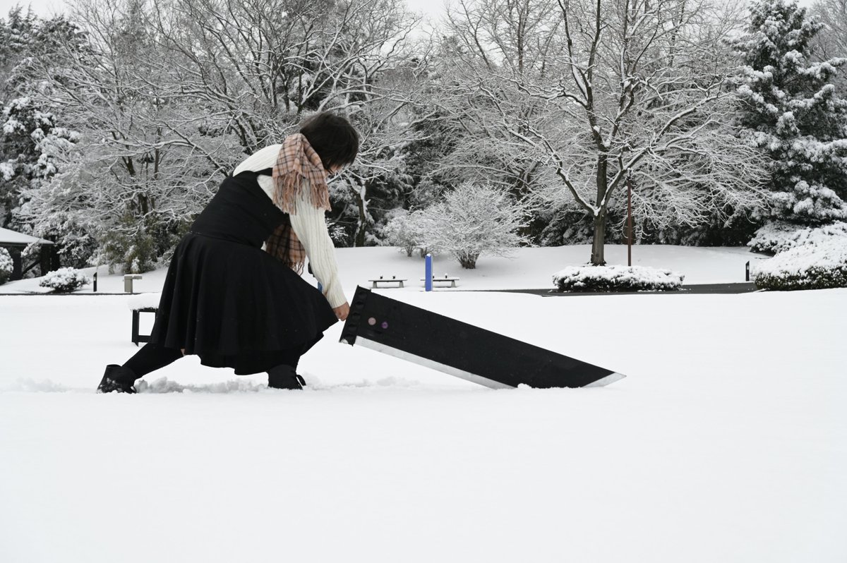hosiaoi's tweet photo. 病気に負けなかった栞が雪の公園で遊ぶ姿

#Kanon https://t.co/pRq339hSGE