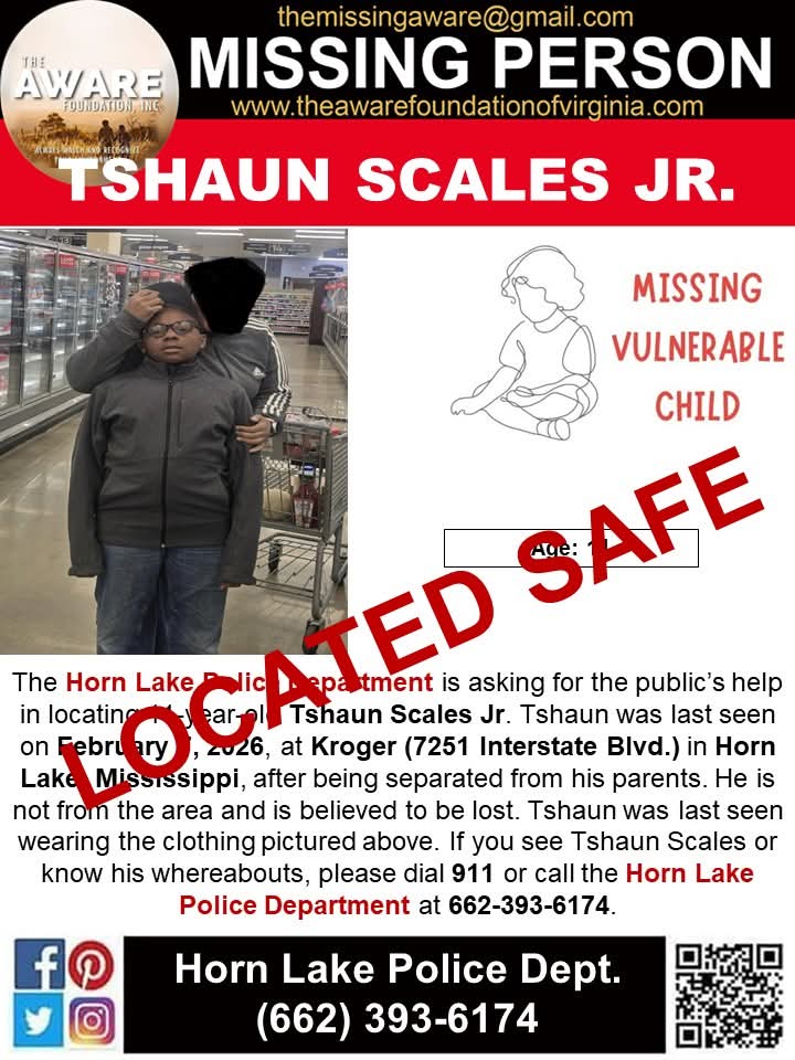 UPDATE: TSHAUN has been located and is SAFE!! 

#TheAWAREFoundationInc