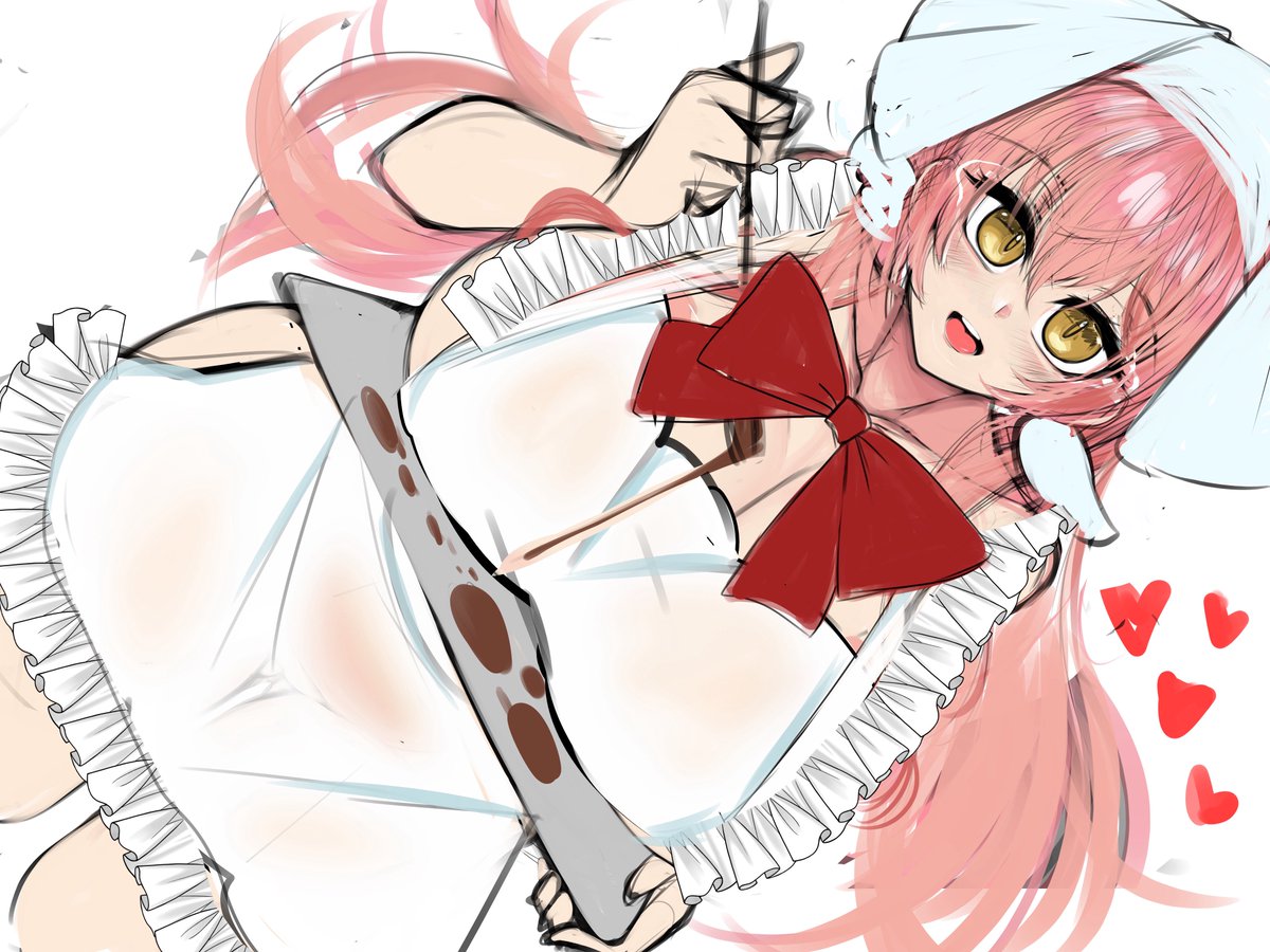 顔がようやっと納得いく感じになったかな

裸と、制服と、制服エプロンと、裸エプロンとで差分作りたい 