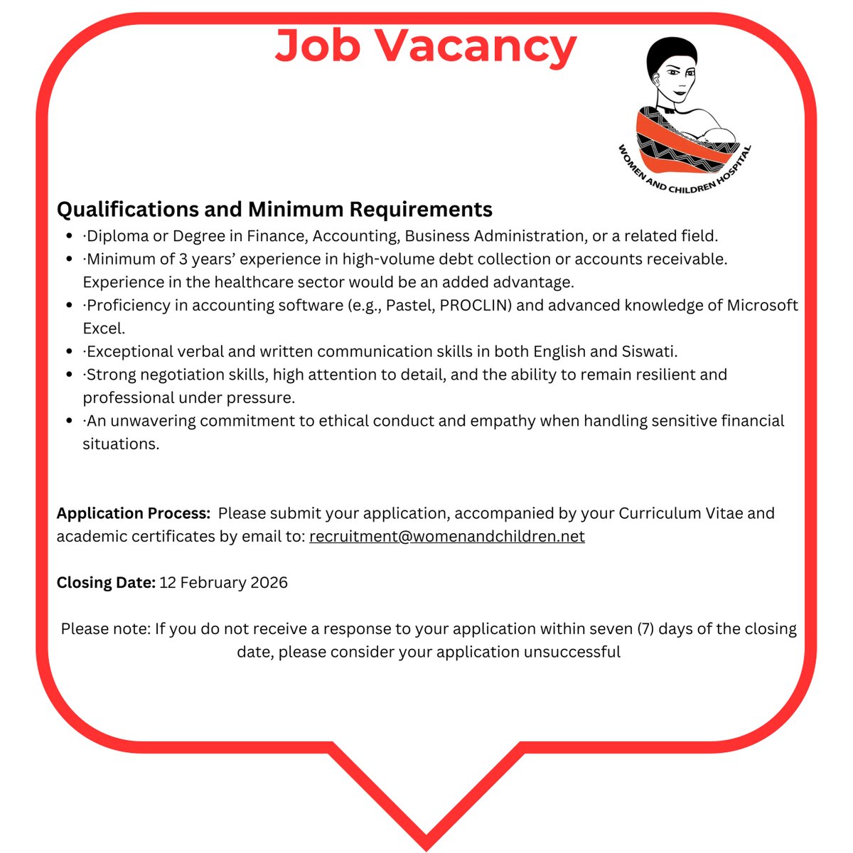 jobs.eswazi.org/job/debt-colle… #deadline 12/02/2026