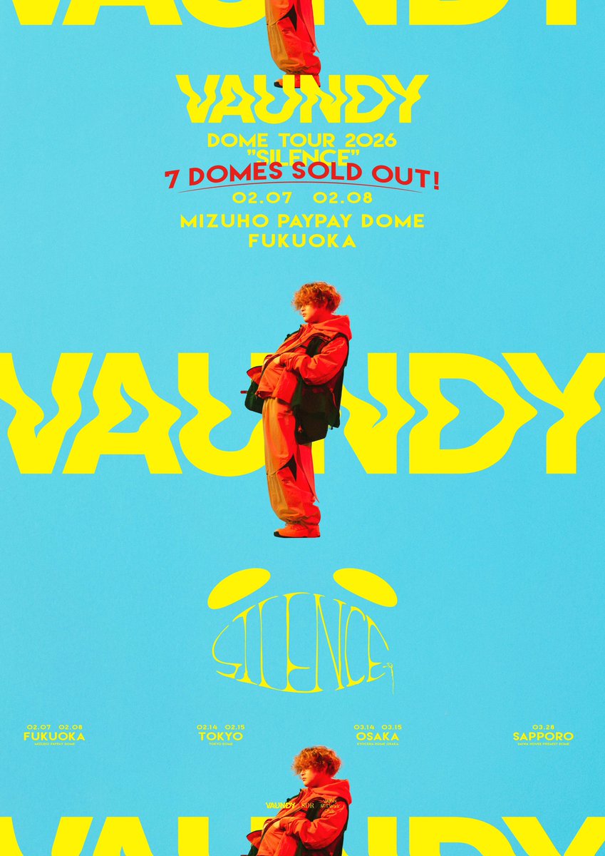 Vaundy初ドームツアー「SILENCE」福岡2days大成功で完璧スタート