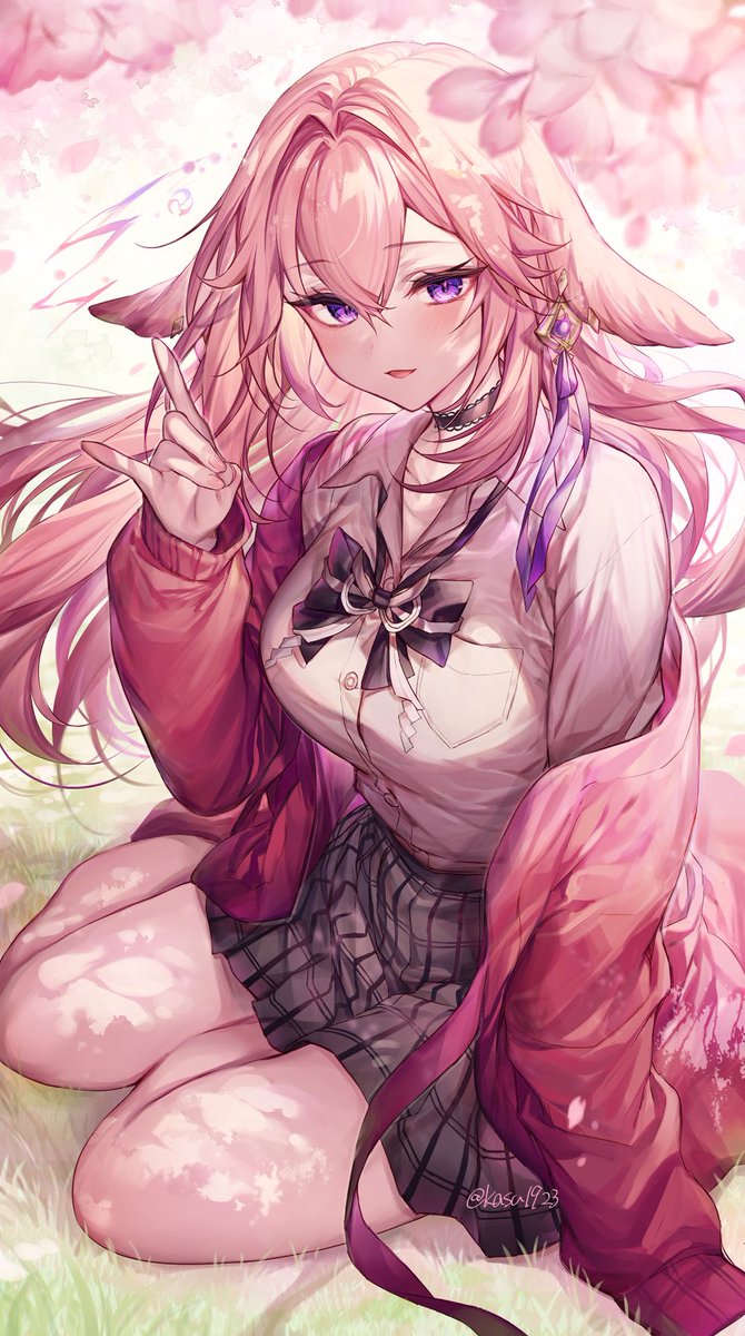 YourYaeFox's tweet photo. UA—
President of the literature club, third year, Yae. https://t.co/TieID7yq2L