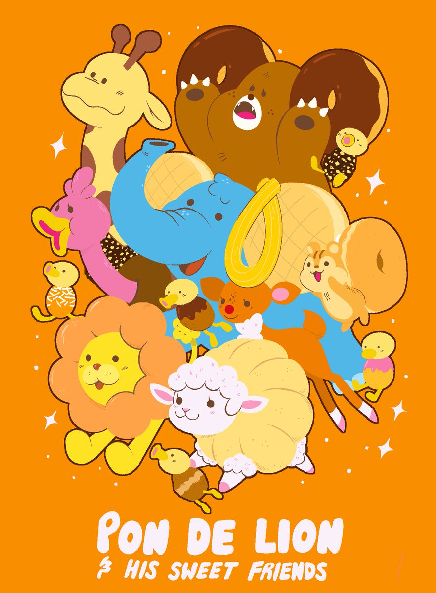 Pon de lion and his sweet friends