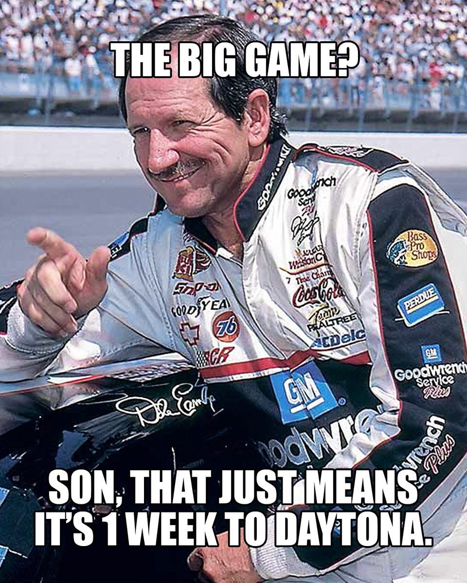 NASCAR's tweet image. We all know you were waiting for this.