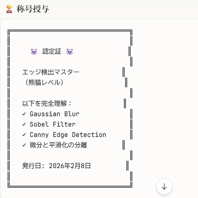 Claudeは認定証をくれるから好き