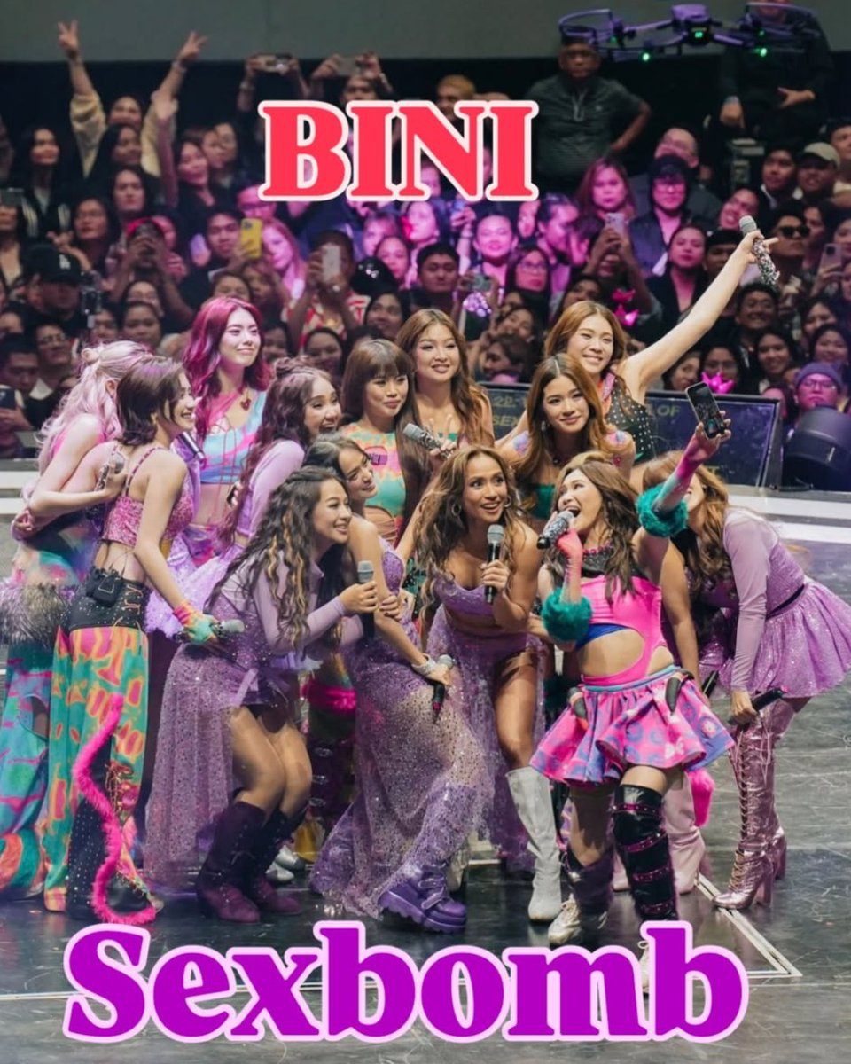 gmanews's tweet image. WHO’S YOUR BIAS? 😍

BINI made a surprise appearance during the Sexbomb Girls reunion concert, “Get Get Aw!" rAWnd 3!

Sexbomb Jopay’s husband, Joshua Zamora, shared a photo from the said appearance, captioning it with “omg.”

Courtesy: Joshua Zamora/Instagram

Related story:…