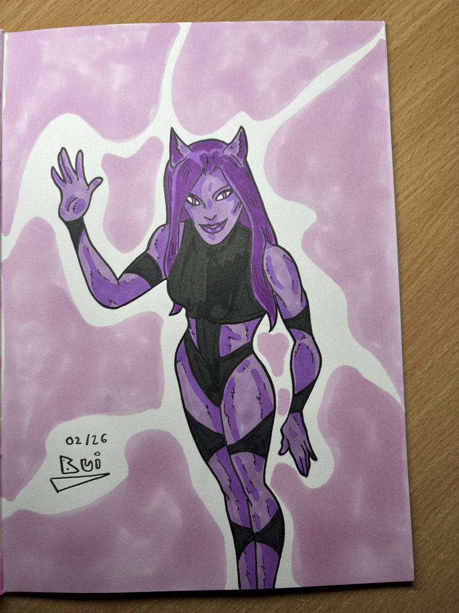 GregoryBui's tweet image. Dessin et colorisation rapides de Lady Cat des Protecteurs, mes personnages.
#originalcharacter #ladycat #lesprotecteurs #gregorybui #frenchcomics #superhero #creatorowned #cat #superheroine #promarker #drawing