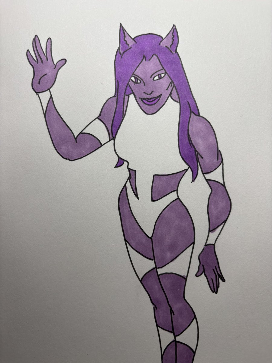 GregoryBui's tweet image. Dessin et colorisation rapides de Lady Cat des Protecteurs, mes personnages.
#originalcharacter #ladycat #lesprotecteurs #gregorybui #frenchcomics #superhero #creatorowned #cat #superheroine #promarker #drawing
