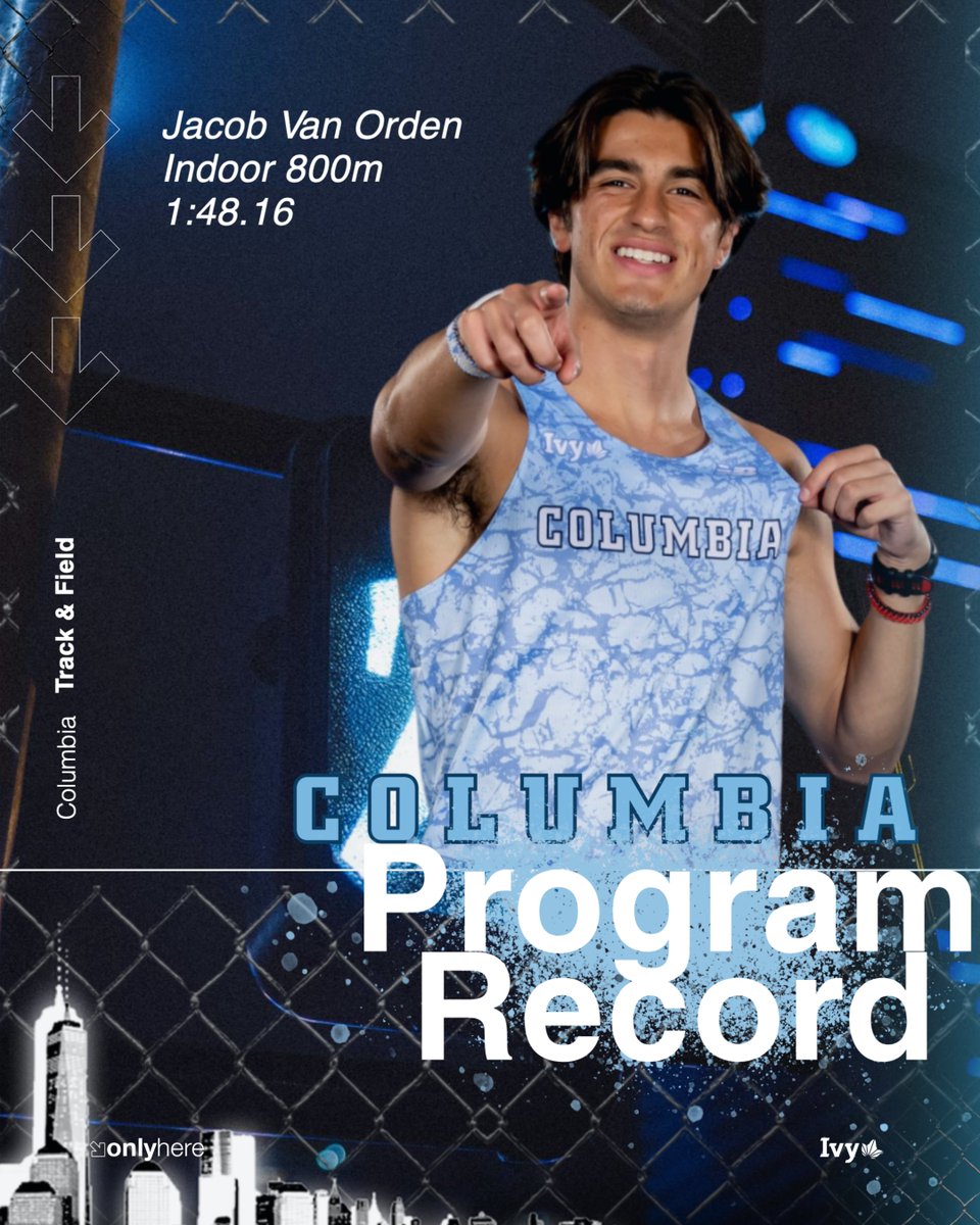 School Record ‼️

Jacob Van Orden broke his own school record in men's indoor 800m with a time of 1:48.16.

#RoarLionRoar 🦁 // #OnlyHere 🗽