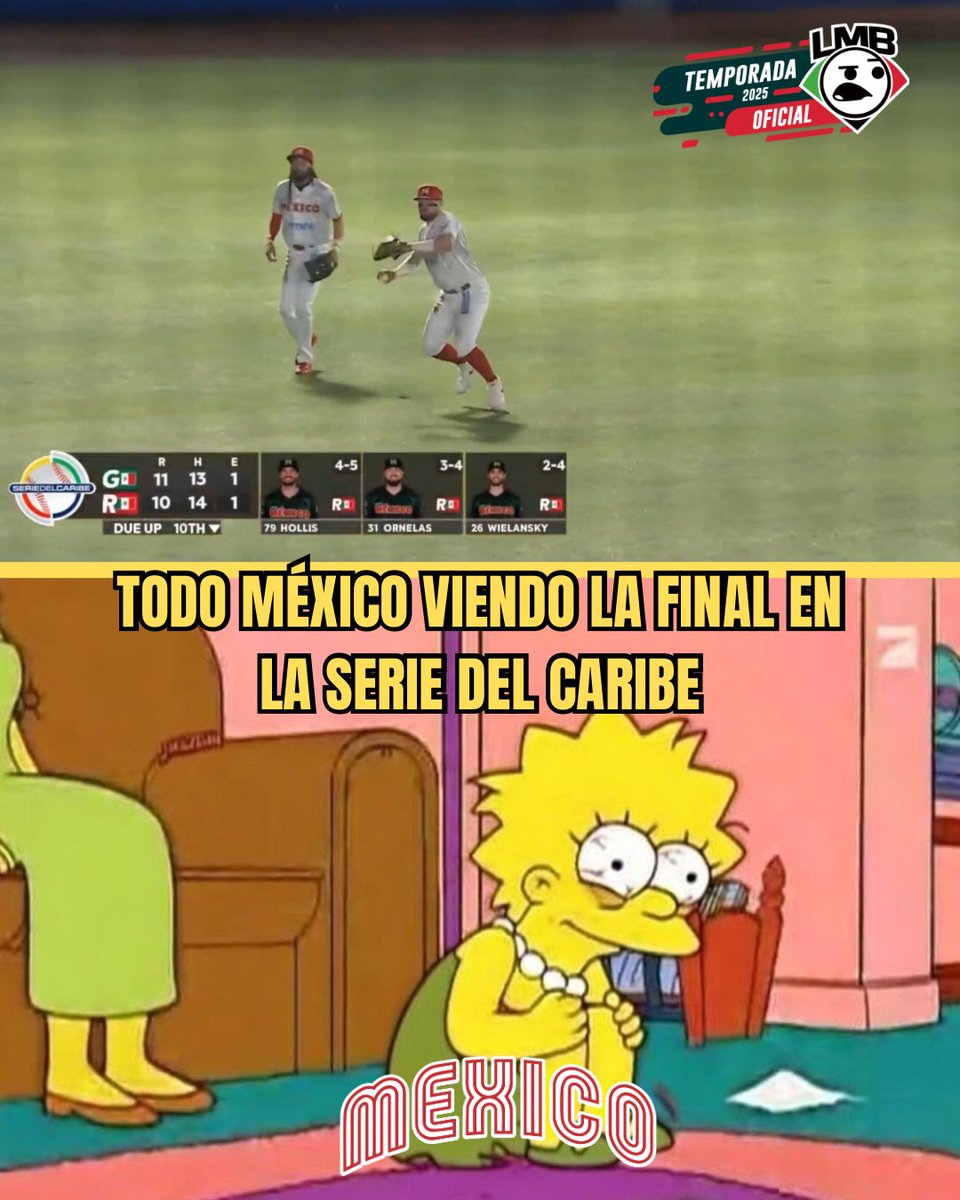 LMB_memes's tweet photo. Todo México viendo lo dramático que está la final de la Serie del Caribe entre México vs Mexico

#SerieDelCaribe2026 https://t.co/GUUwgEh58y